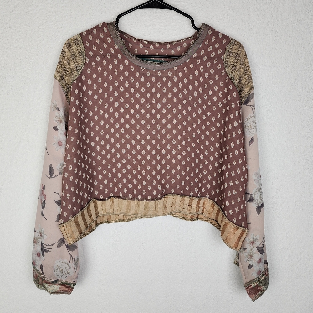 Vintage Nothing Matches Authentic Patchwork Cropp… - image 1